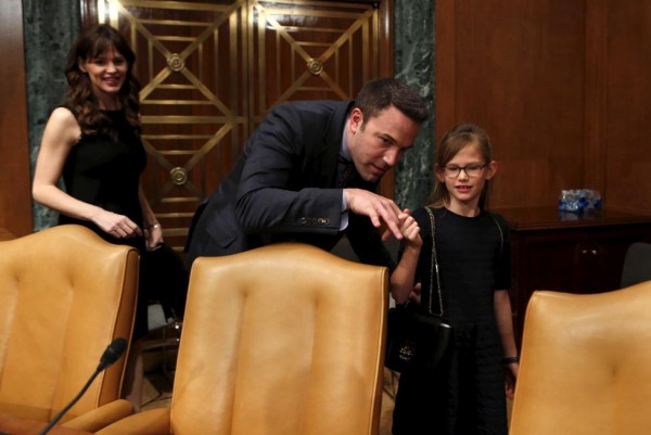 March 2015 file photo of Jennifer Garner, Ben Affleck and their daughter Violet