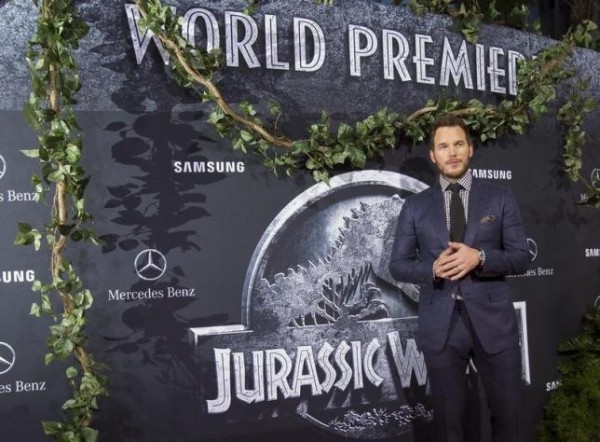Chris Pratt at the premiere of 'Jurassic World'.