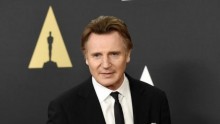 Actor Liam Neeson poses during the Academy of Motion Picture Arts and Sciences Governors Awards in Los Angeles, California November 8, 2014.