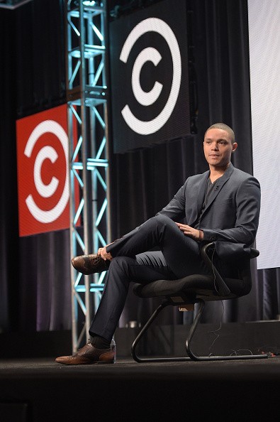Host Trevor Noah speaks onstage during 'The Daily Show with Trevor Noah' panel at the Viacom TCA Presentation at The Beverly Hilton Hotel on July 29, 2015 in Beverly Hills, California.