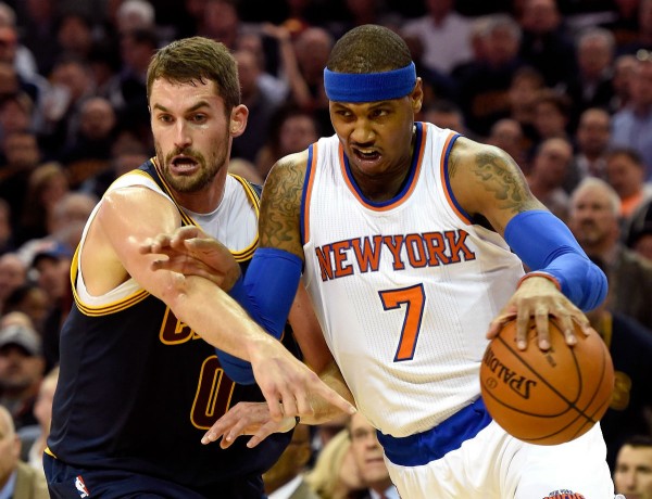 Kevin Love and Carmelo Anthony