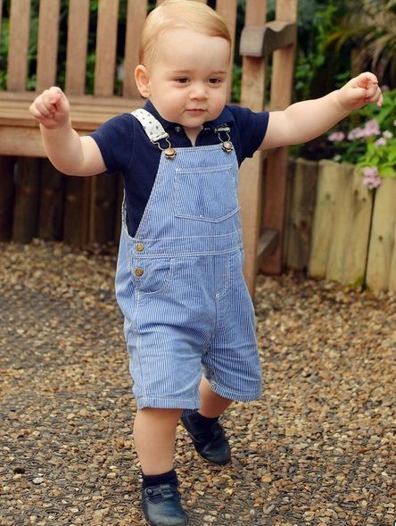 Prince George on the eve of his first birthday