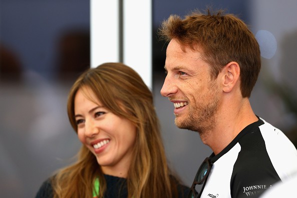 Jessica Michibata and Jenson Button