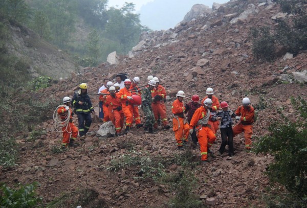 Landslide in Shaanxi Province