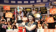 Kelly Fisher winning the 2012 China Open Women’s Division in Shenyang, China