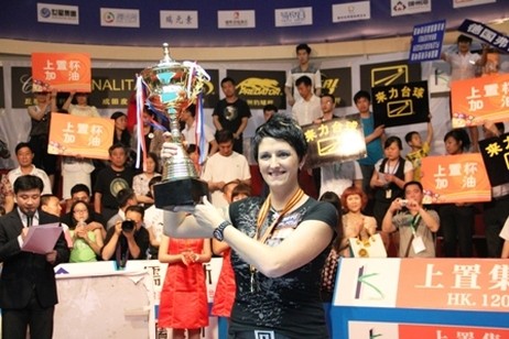 Kelly Fisher winning the 2012 China Open Women’s Division in Shenyang, China
