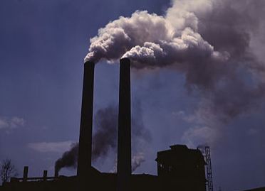 Air pollution caused by fossil fuels