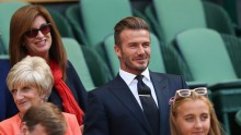 David Beckham and Mother, Sandra Georgina West