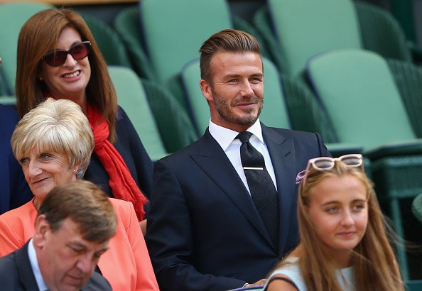 David Beckham and Mother, Sandra Georgina West