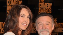 Robin Williams with wife Susan Schneider Williams.