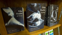 Copies of the book 'Fifty Shades of Grey