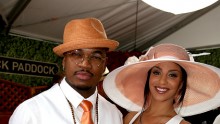 Ne-Yo (L) and Crystal Renay attend the 141st Kentucky Derby at Churchill Downs on May 2, 2015 in Louisville, Kentucky.