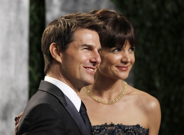 2012 file photo of ex-couple Tom Cruise and Katie Holmes. 