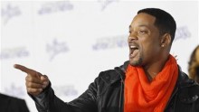 Actor Will Smith gestures in Los Angeles 