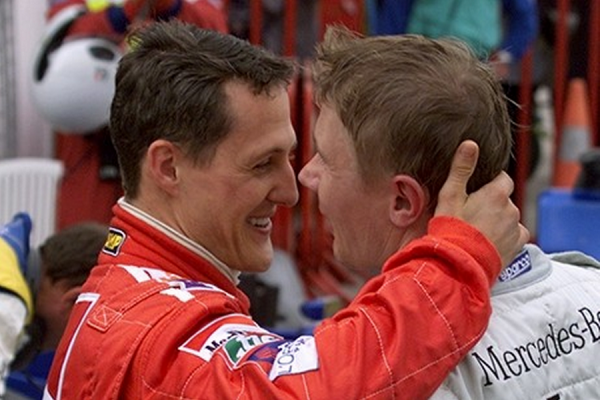 Michael Schumacher and Mika Häkkinen