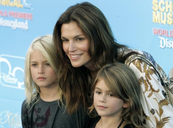 Kaia Gerber, 13, (right) has snagged a modeling contract with IMG Models.