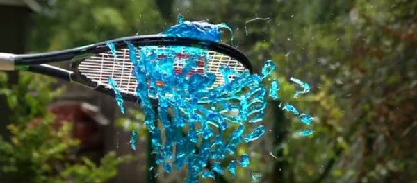 Watch The Slow Mo Guys Hit A Jello With A Tennis Racket, The End Result Is Just Spectacular