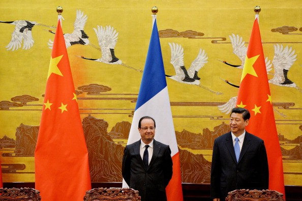 French President Francois Hollande in China
