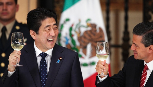 Japan's Abe in Mexico, Latin America