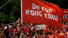 Passionate Hong Kong fans.