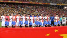 File photo of the China national football team