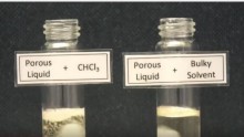 The first porous liquid makes a scientific breakthrough