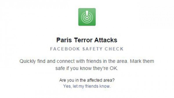 Facebook rolls out 'Safety Check' feature following massive attacks in Paris