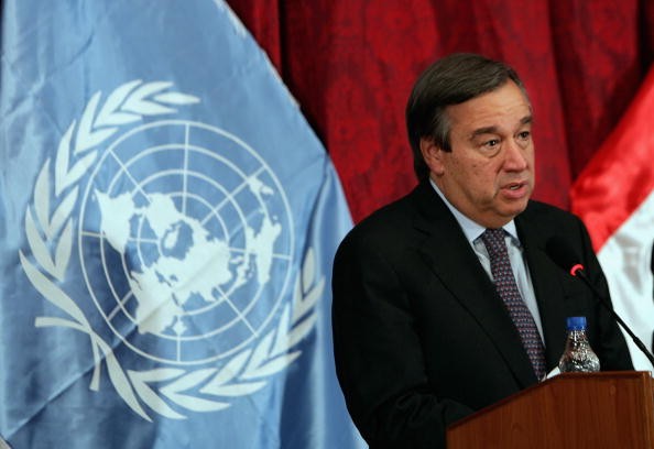 Antonio Guterres, United Nations High Commissioner for Refugees.