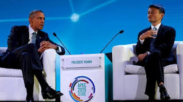 US President Obama Quizzes Alibaba Chief Jack Ma On Business Issues At The APEC Meet