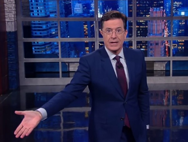 Stephen Colbert lectures scientists who named new spider, Smeagol, after Lord of the Rings.