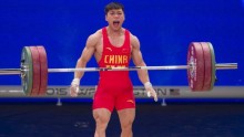 Chinese weightlifter Chen Lijun