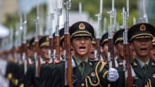 The Chinese government has increased security in many parts of the restive Xinjiang province