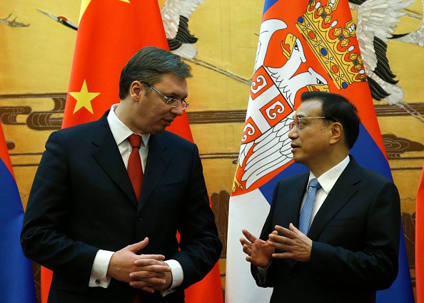 China PM Li Keqiang and Serbia PM Aleksandar Vucic