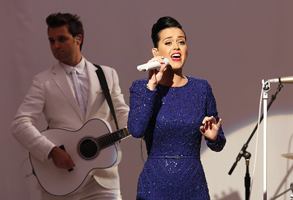 Singer Katy Perry performs at a concert commemorating the Special Olympics at the White House in Washington, July 31, 2014.