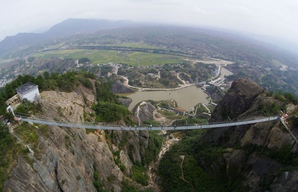 World's longest and highest glass-bottomed walkway will open to public next year