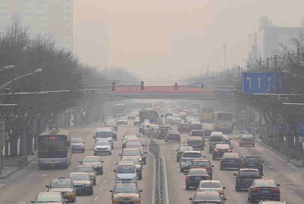 Acrid Smog Across Beijing