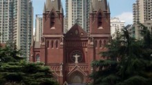 Xujiahui Cathedral, otherwise known as St. Ignatius Cathedral of Shanghai, currently under revamp