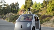 A prototype self-driving car by Google is shown in this publicity photo released to Reuters June 27, 2014.