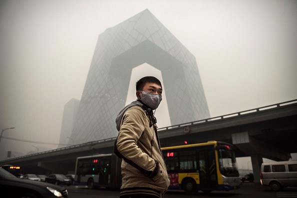 The "very unhealthy" level of smog in China 