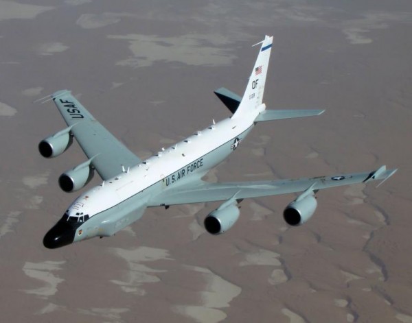 A U.S. Air Force RC-135 electronic surveillance plane.