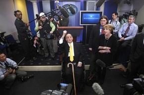 James Brady at the White House Briefing Room