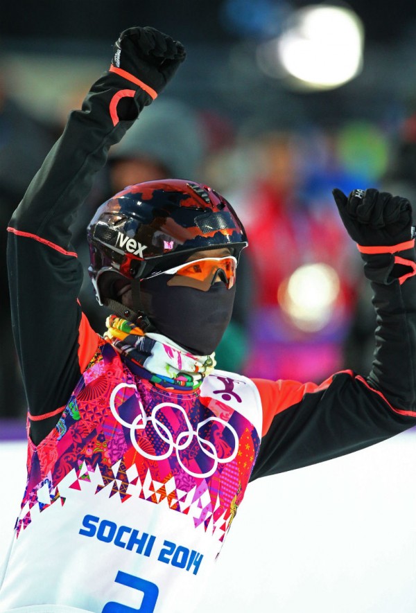 Chinese freestyle skier Zhang Xin during the 2014 Sochi Winter Olympics