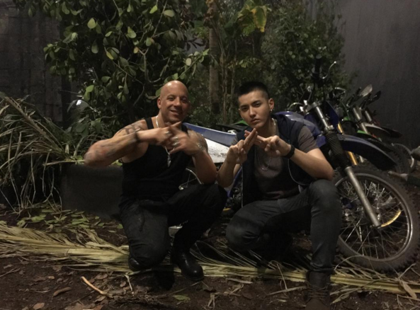 Kris Wu with Vin Diesel