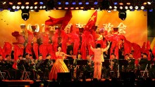 Performers presented their pieces during the Spring Festival Gala Show