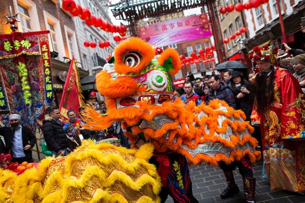 The Residents Of London's Chinatown Celebrate The New Year Of The Monkey