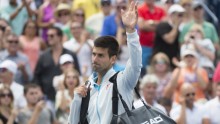 Novak Djokovic bid fans farewell as the Serb is eliminated by Frenchman Jo-Wilfried Tsonga in the third round of the Rogers Cup