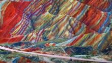 The Rainbow Mountains of China, one of the world's geological wonders