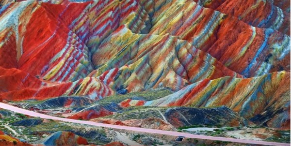 The Rainbow Mountains of China, one of the world's geological wonders