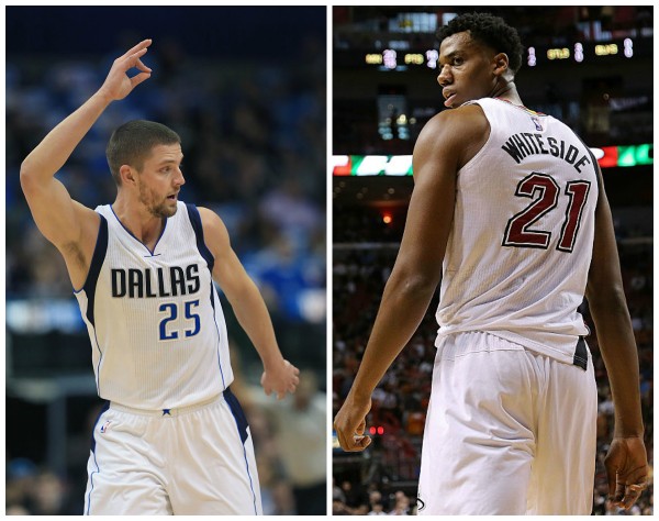 Chandler Parsons (L) and Hassan Whiteside