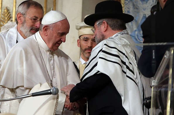 Pope Francis Visits The Synagogue of Rome